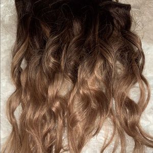 16 inch balayage clip in extensions